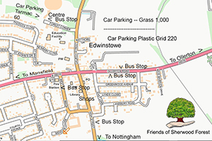 Edwinstowe Street Map